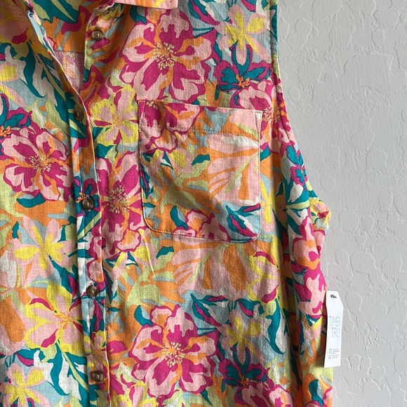 TT Soft lightweight Sleeveless Henley Button down Shirt Size XXL (20) - Picture 9 of 13